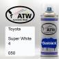 Preview: Toyota, Super White 4, 050: 400ml Sprühdose, von ATW Autoteile West.